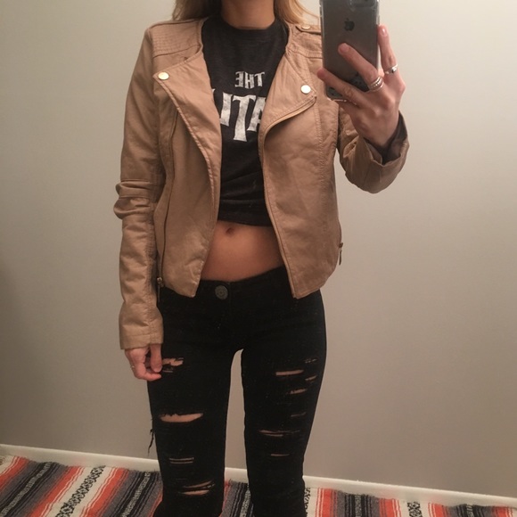 Therapy Jackets & Blazers - 👇PRICE DROP👇 THERAPY TAN BIKER JACKET